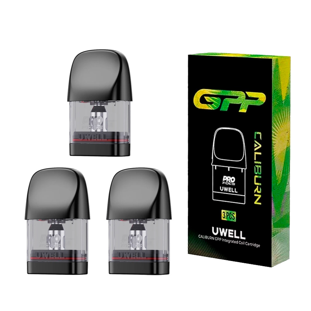 Uwell Cartridge GPP 0.9 ohm 3pcs Αντιστάσεις/δοχεία για ηλεκτρονικό τσιγάρο pod