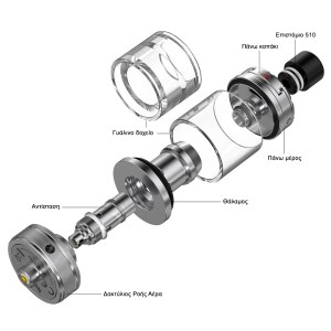 Aspire Nautilus 3 TPD 24mm Ατμοποιητής για ηλεκτρονικό τσιγάρο