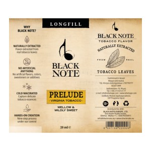 Black Note Prelude 20ml to 60ml Flavor Shot Υγρό Αναπλήρωσης Ηλεκτρονικού Τσιγάρου