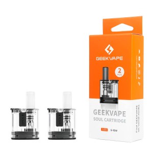 Geekvape Cartridge Soul (2pcs) 4ml 1.0 ohm Αντιστάσεις/Δοχεία Pods για ηλεκτρονικό τσιγάρο