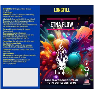 Halo Etna Flow 20/60ml Flavor Shot υγρό για ηλεκτρονικό τσιγάρο