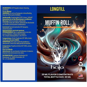 Halo Muffin Roll 20/60ml Flavor Shot υγρό για ηλεκτρονικό τσιγάρο