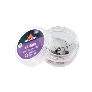 Hellvape - A1 MTL Claptons Coils pre-built 10pcs Σύρμα για αντίσταση ηλεκτρονικού τσιγάρου