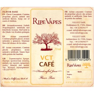 Ripe Vapes VCT Cafe 20ml to 60ml Flavor