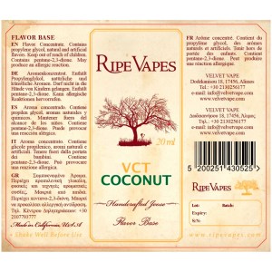 Ripe Vapes VCT Coconut 20ml to 60ml Flavor