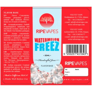 Ripe Vapes Watermelon Freez 20ml to 60ml Flavor Shots