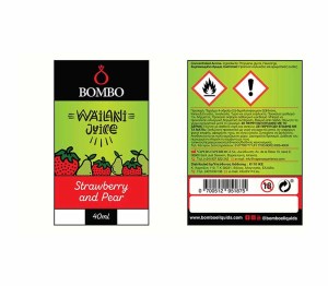 Bombo Wailani Juice Strawberry Pear 40ml 120ml Flavorshot