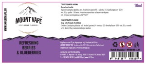 MOUNT VAPE REFRESHING BERRIES and BLUEBERRIES 10ML 30ML FLAVORSHOT