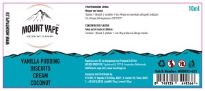 MOUNT VAPE VANILLA PUDDING BISCUITS CREAM COCONUT 10ML 30ML FLAVORSHOT